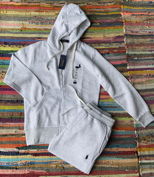 Light Grey Polo Set